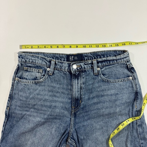 Gap Denim Baggy Jeans Womens Size 30 10 Long Dark Wash - Picture 8 of 10
